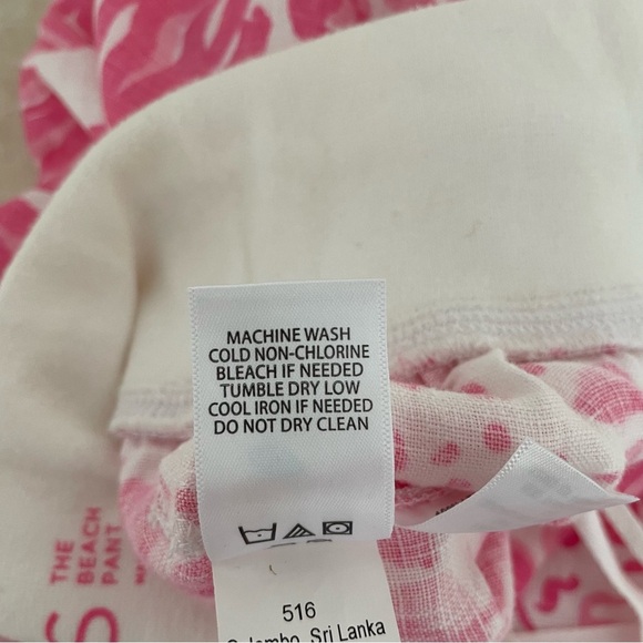 Lilly Pulitzer The Beach Pants Get Spotted Lion Leopard Linen XS 37843 - Picture 9 of 12